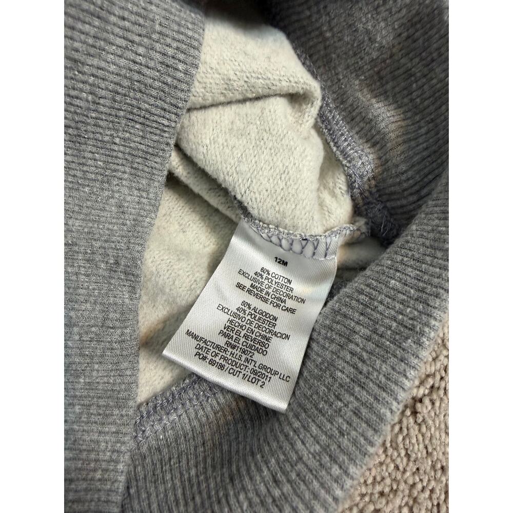 Disney Cars 2 Special Agent Mater Sweatshirt Size 12 Mo Gray - Picture 4 of 6